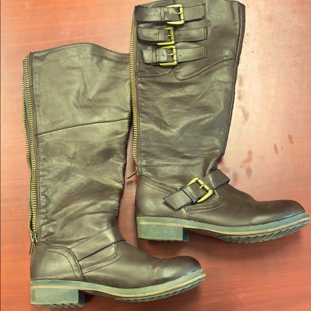 LAST CHANCE..Madden girl brown knee high boots